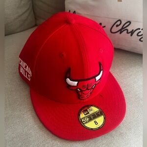 Chicago Bulls NBA Basic New Era 59FIFTY Red Cap
